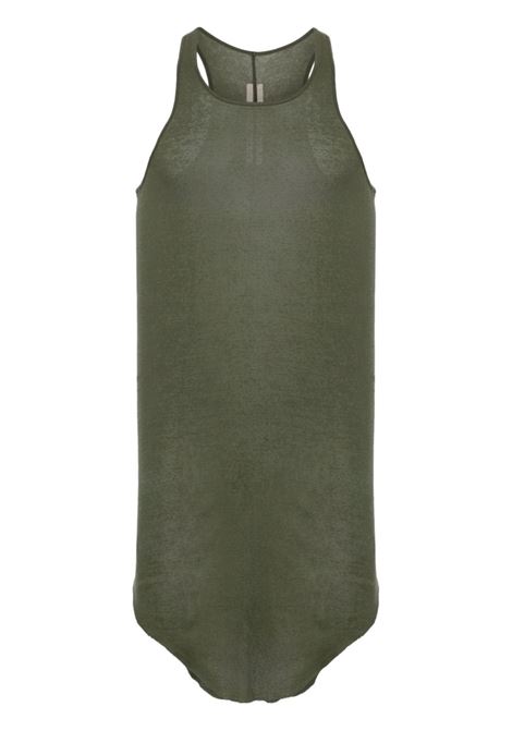 Forest green scoop-neck tank top Rick Owens - men